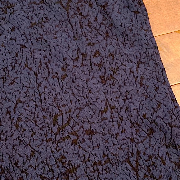 Chico’s Blue Black Print Jacquard Slim Straight Leg Stretch Pants Size Medium - Picture 4 of 11